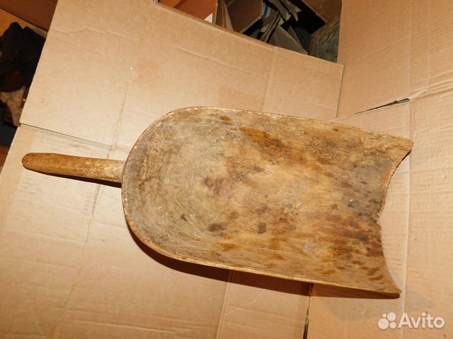 Большой, старинный, мучной-зерновой совок ри-рс