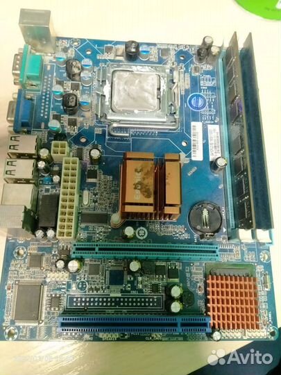 Комплект материнская плата 775 ddr3 4гб процессор