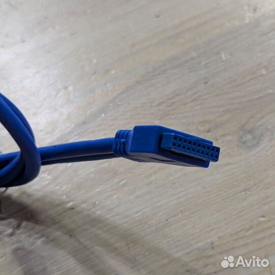 Планка портов 2xUSB 3.0 в корпус пк, синие провода