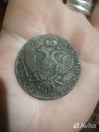 Монета Рубль 1754г