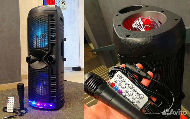 Портативная колонка мощная дискотечная