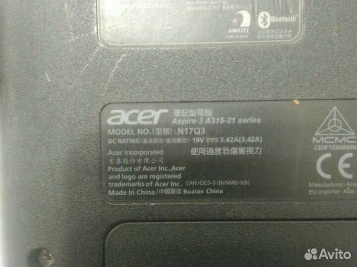 Ноутбук acer aspire