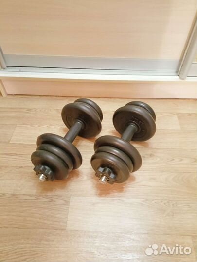 Гантели разборные в кейсе Domyos железные