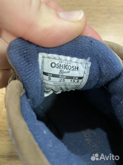 Демисезонные ботинки OshKosh 25 размер