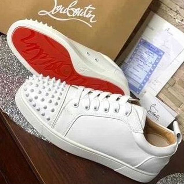 Christian louboutin кеды с шипами