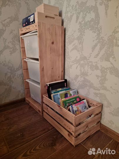 Деревянный ящик IKEA Кнагглиг