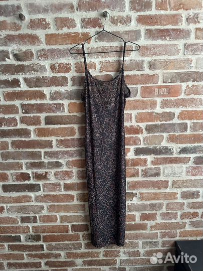 Пляжное платье сеточка леопардовое M-L