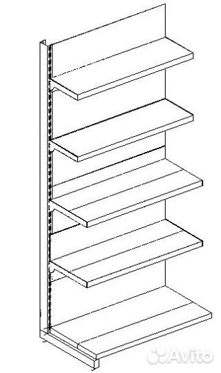 Стеллажи металлические Нордика