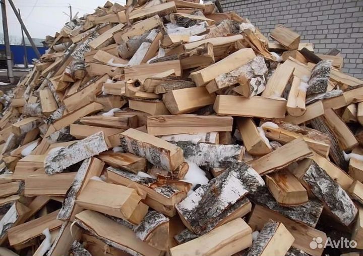 Дрова колотые береза