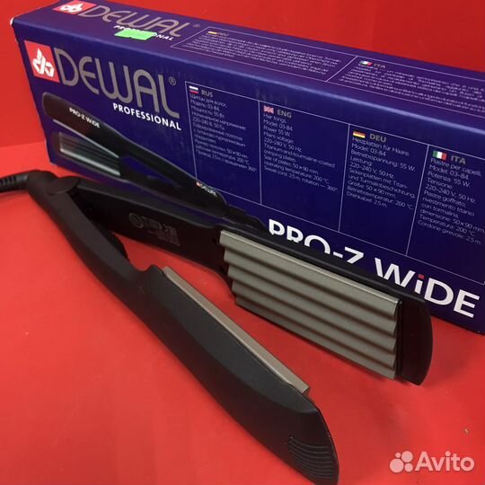 Щипцы для завивки волос Dewal ProZ wide (44843)