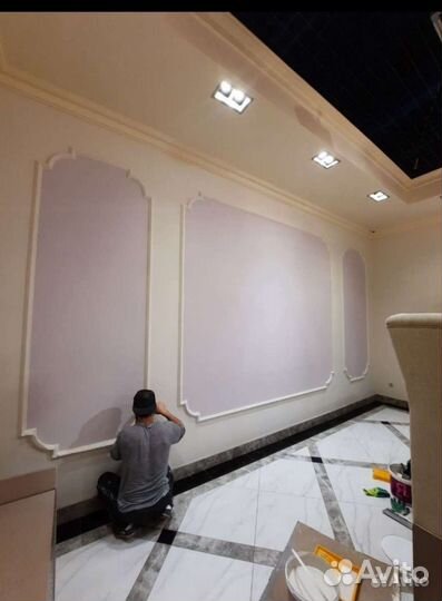 Шпаклёвка, побелка, поклейка обоев