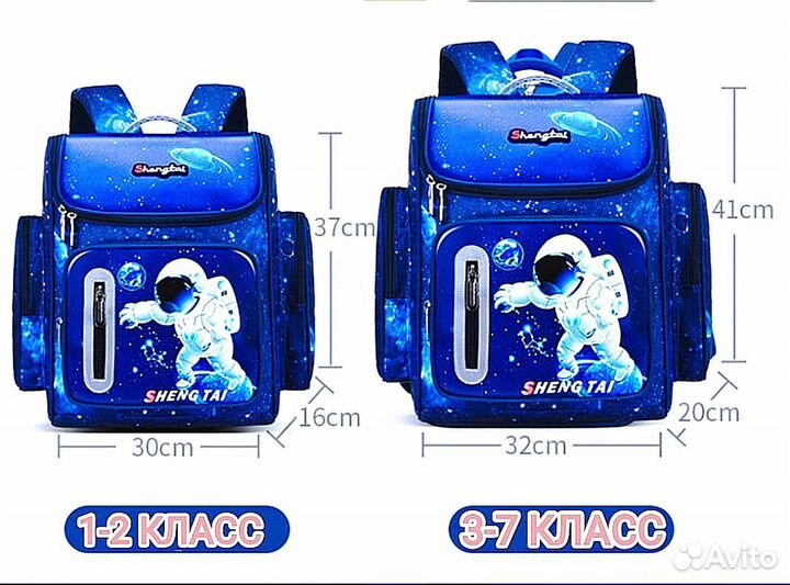 Школьный рюкзак светящийся портфель ранец в школу