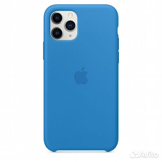 Чехол для iPhone 11 Silicone Case (светло-синий)