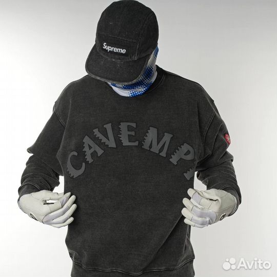Свитшот Cav Empt погружной серый оверсайз