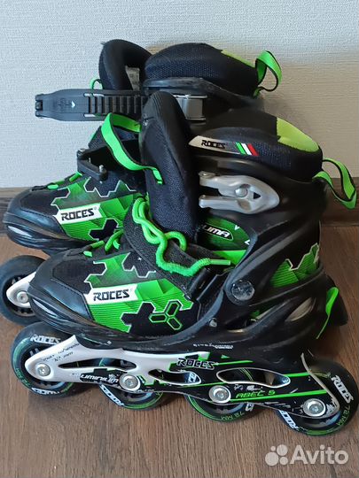 Ролики Roces детские раздвижные 30-35 р, защита