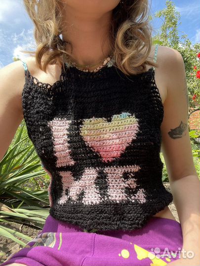 Вязаный топ