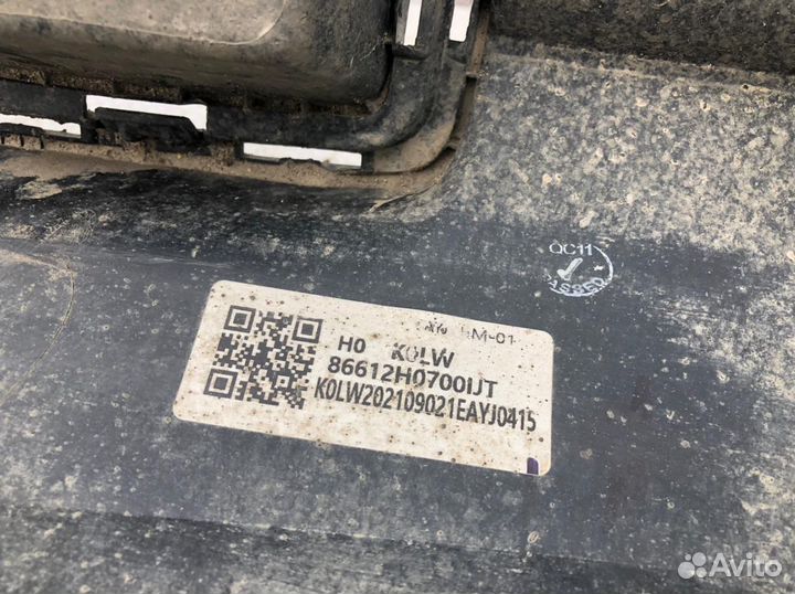 Kia Rio 20- Спойлер заднего бампера 1642