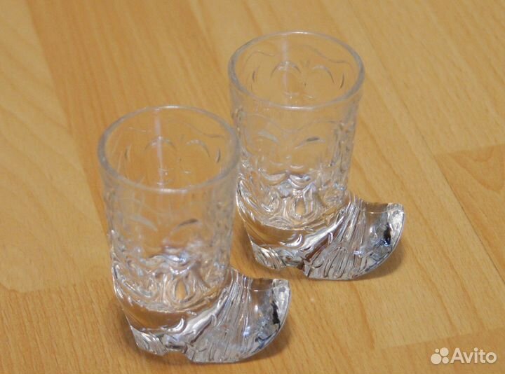 Стопки хрустальные сапожки