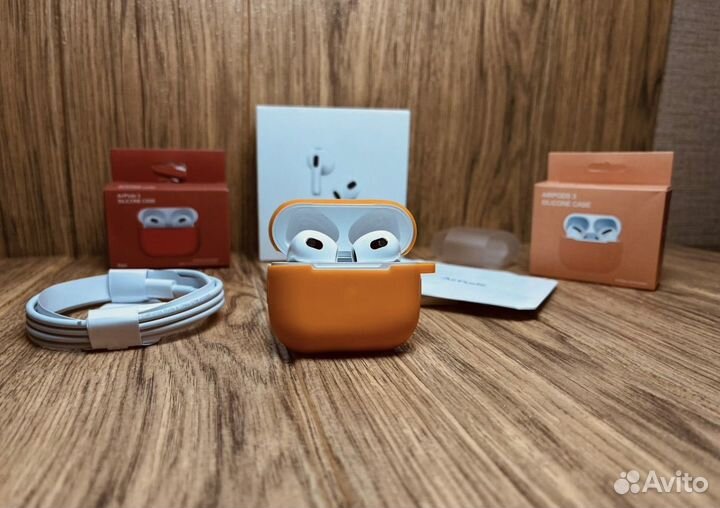 Airpods 3 (новые, ростест, бонус чехол)