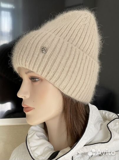 Шапка женская вязаная зимняя