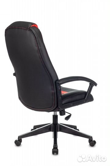 Кресло игровое Zombie 8 черный/красный искусственн