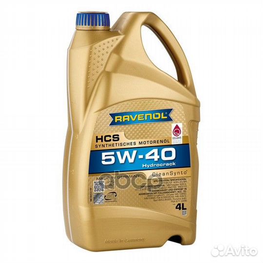 Масло моторное HCS 5W-40 4л (синтетика) Ravenol