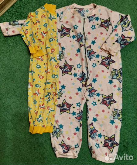 Детские пижамы разных размеров