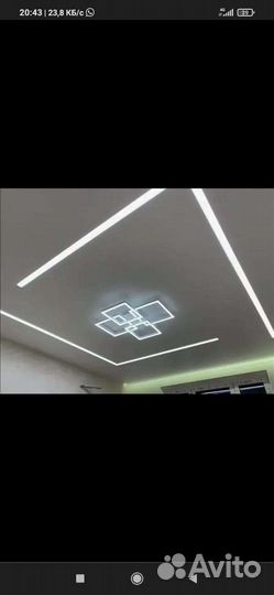 Установка замена натяжных потолков