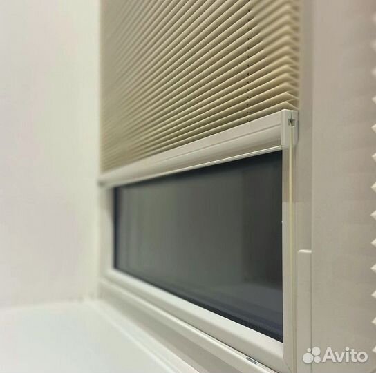 Шторы плиссе установка