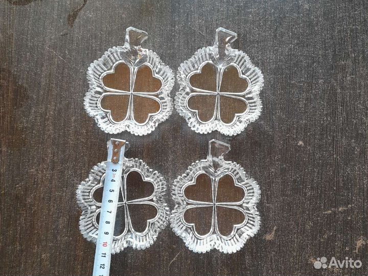 Розетка для варенья, солонка хрусталь СССР