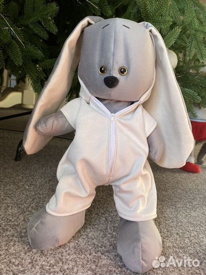 Плюшевый мишка и зайка ручная работа