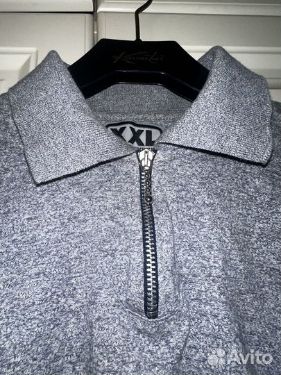 Серый топ на молнии