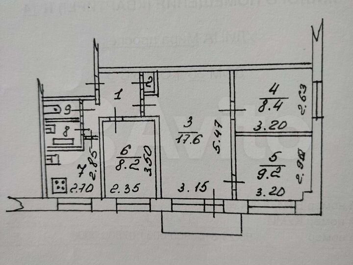 4-к. квартира, 59 м², 4/5 эт.