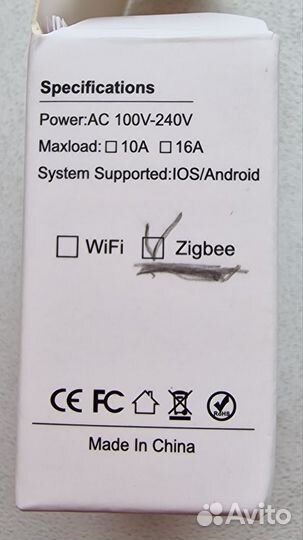 Выключатель wifi Zigbee