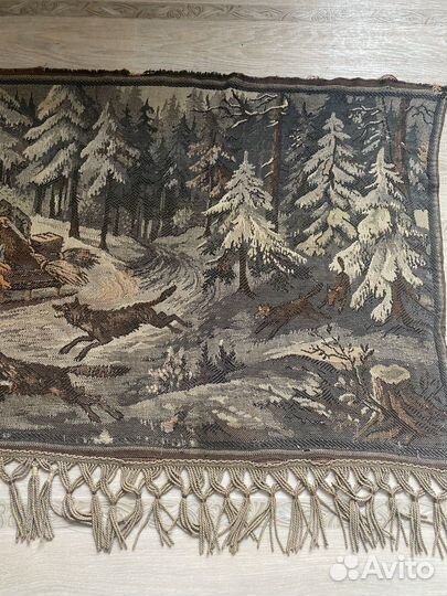 Старинный гобиленовый ковер СССР