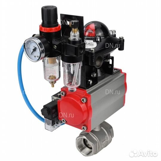 Кран шаровой DN.ru BV3232P(2pc) -FP-T-ISO-H Ду100 Ру63 полнопроходной двухходовой, нержавеющая сталь