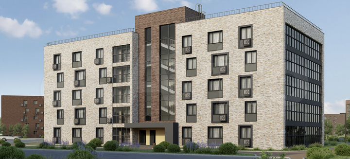 3-к. квартира, 87,4 м², 2/5 эт.