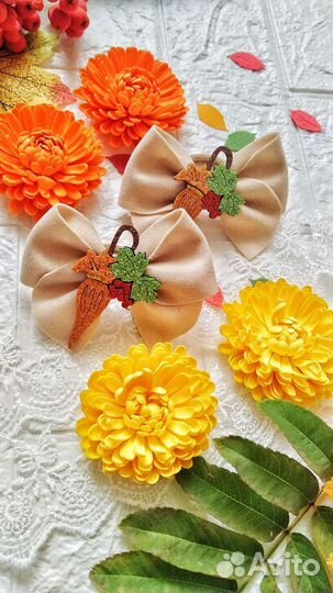 Банты для волос,ручная работа