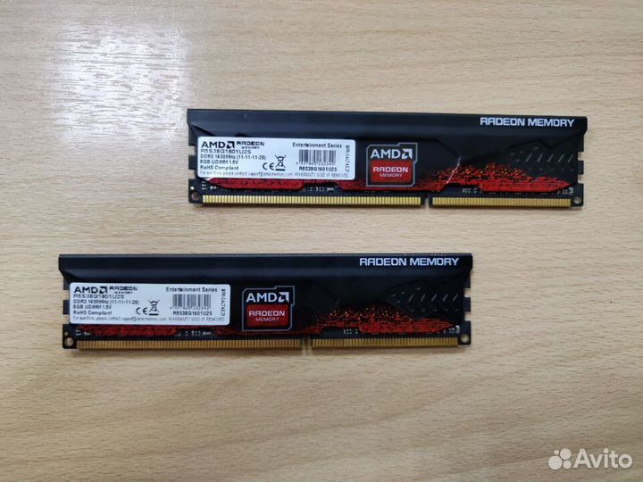 Оперативная память ddr3 16gb (2x8) AMD Radeon