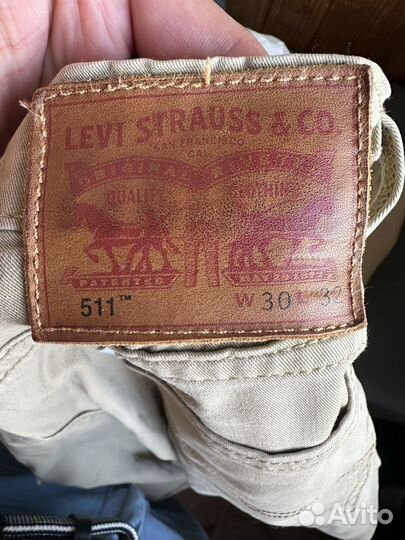 Джинсы мужские levis 511 30/32