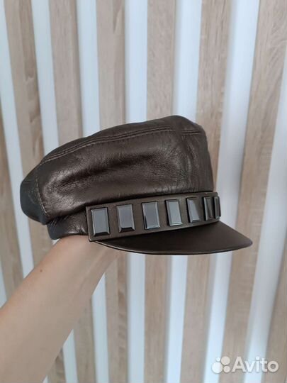 Картуз женский натуральная кожа
