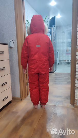 Зимний комбинезон для девочки 122 128 бу