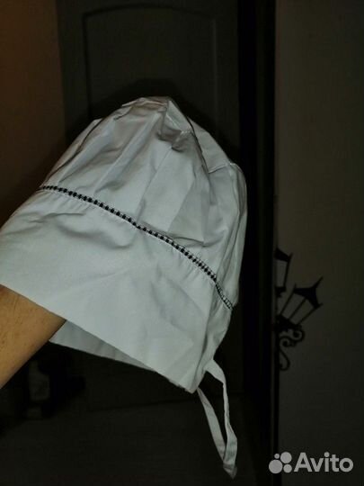 Чепчик белый на голову