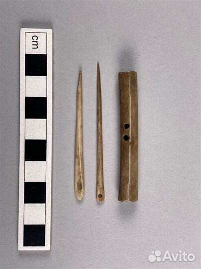 Костяные иглы для вязания в технике Осло Стич