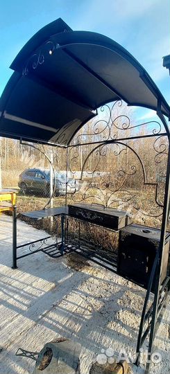 Беседка с мангалом