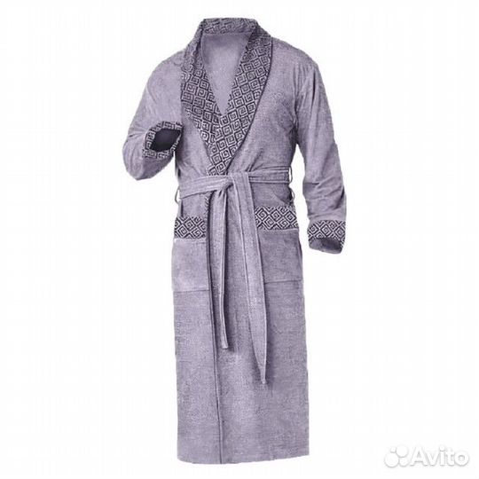 Халат махр. cottonika Фабио р-р 48-50 серо-опаловы