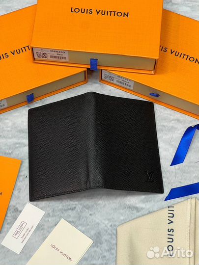 Обложка для паспорта louis vuitton натуральная