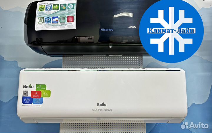 Кондиционеры Ballu Olympio Legend на 20,25,35 м
