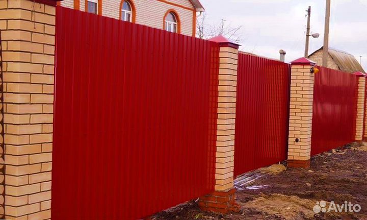 Забор из профнастила