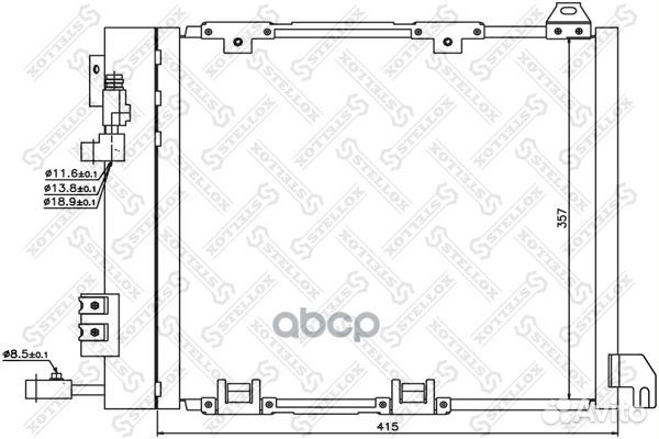 10-45058-SX радиатор кондиционера Opel Astra G